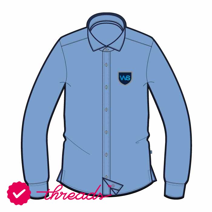 Full Sleeve Shirt Oxford - Blue - Grades 1-13 - GEMS Westminster School - Sharjah