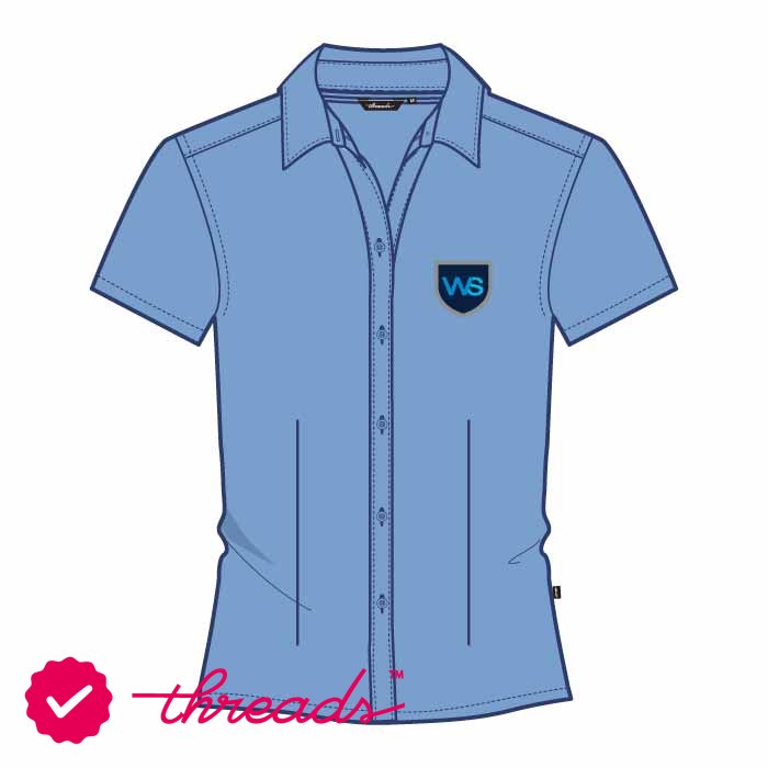 Short Sleeve Blouse - Blue - Grades 7-13 - The Westminster School - Dubai