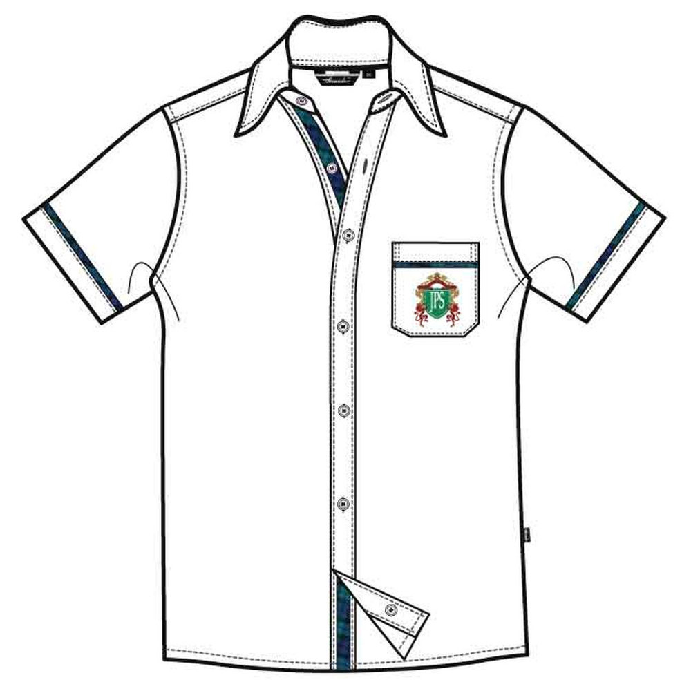 Boys Short Sleeve Shirt - White - Grades 1-6 - GEMS Jumeirah Primary School