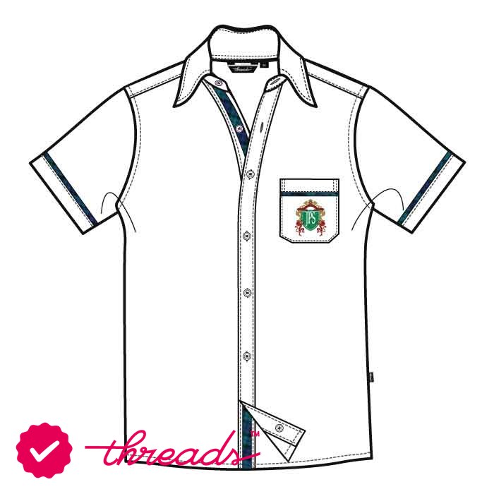 Boys Short Sleeve Shirt - White - Grades 1-6 - GEMS Jumeirah Primary School