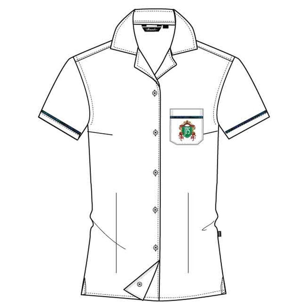 Girls Short Sleeve Blouse - White - Grade 1-6 - GEMS Jumeirah Primary School