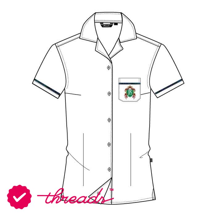 Girls Short Sleeve Blouse - White - Grade 1-6 - GEMS Jumeirah Primary School