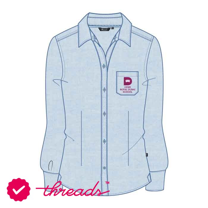 Girls FS Blouse - Blue - Grade 1-6 - GEMS Royal Dubai School