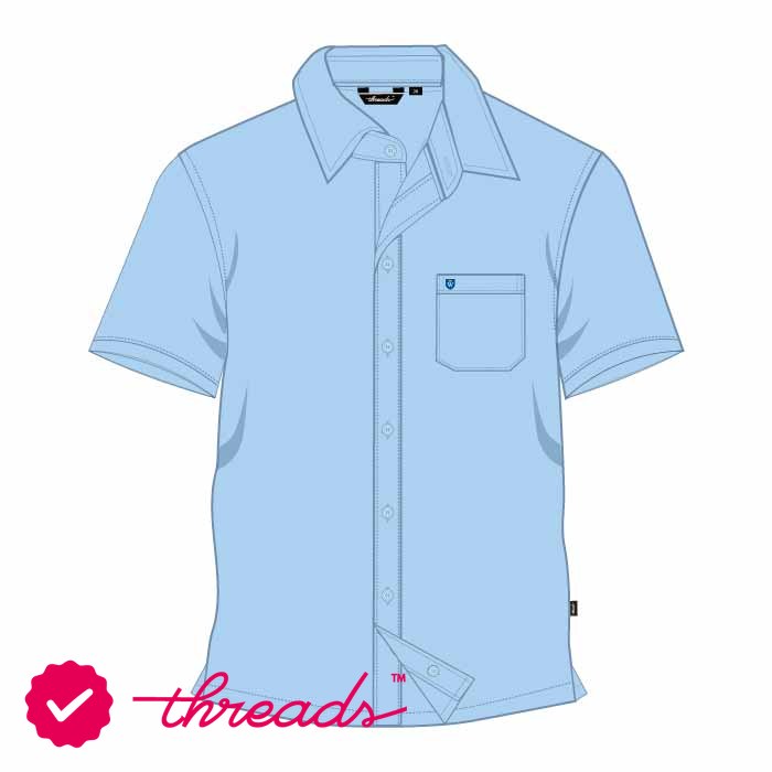 Short Sleeve Shirt - Light Blue - Grades 1-11 - GEMS Wellington Academy - Al Khail