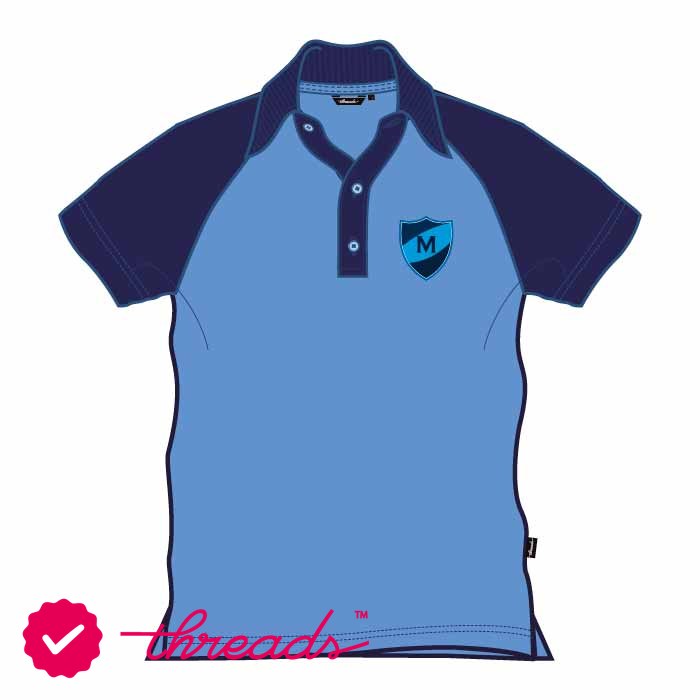 Unisex Kindergarten Polo Shirt - Blue - GEMS Metropole School - Motor City
