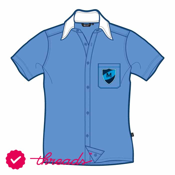 Short Sleeve Shirt Mtw - Blue - Years 7-9 - GEMS Metropole School - Al Waha