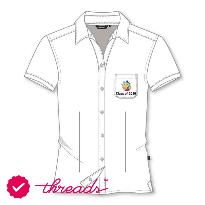 Girls SS Blouse - White - Grade 11-12 - GEMS International School