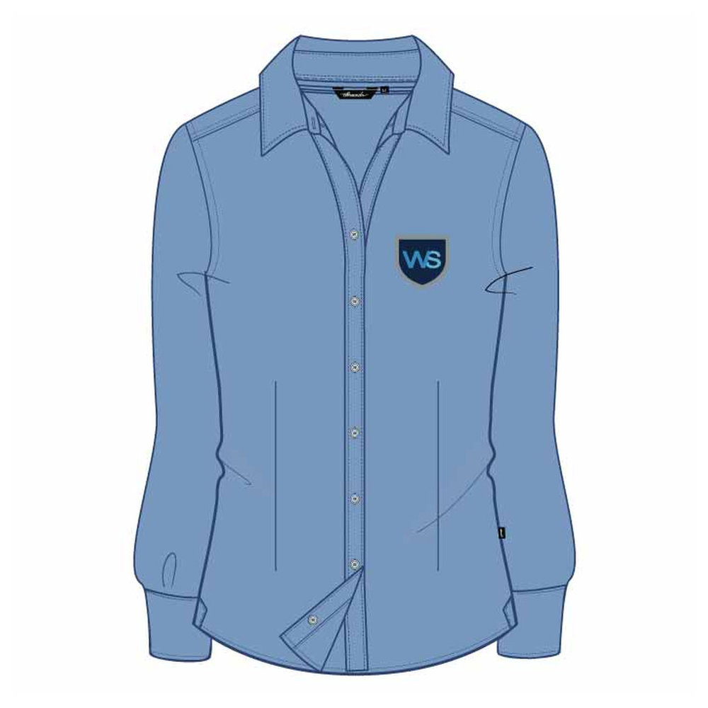 FS Button Up Blouse - Blue - Grade 1-6 - GEMS Westminster School - Ras Al Khaimah
