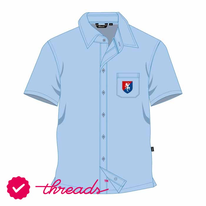 Short Sleeve Shirt - Light Blue - Grades 3-6 - GEMS Founders School - Masdar City