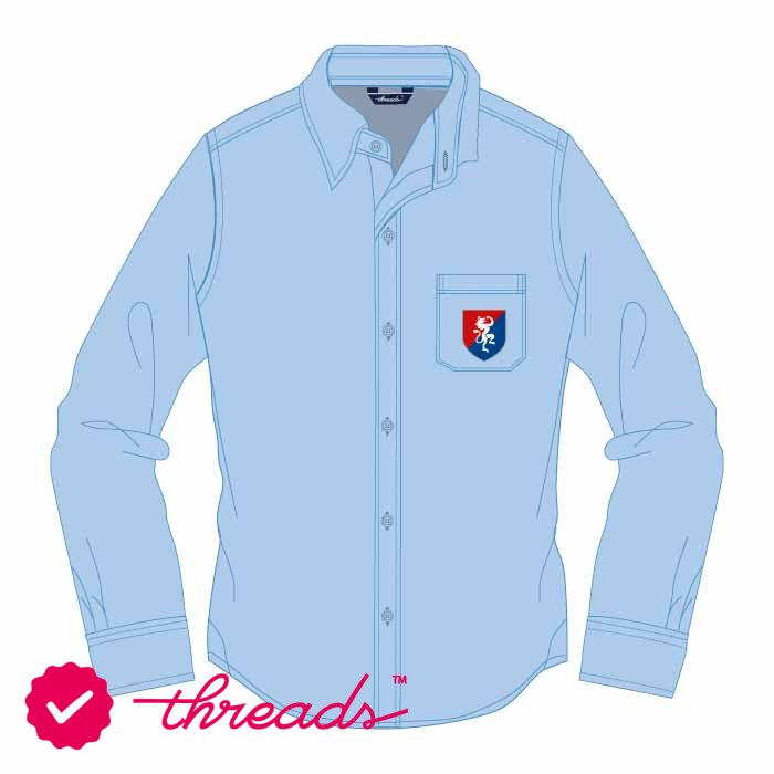 Full Sleeve Shirt - Light Blue - Grades 3-6 - GEMS Founders School - Nad Al Hamar