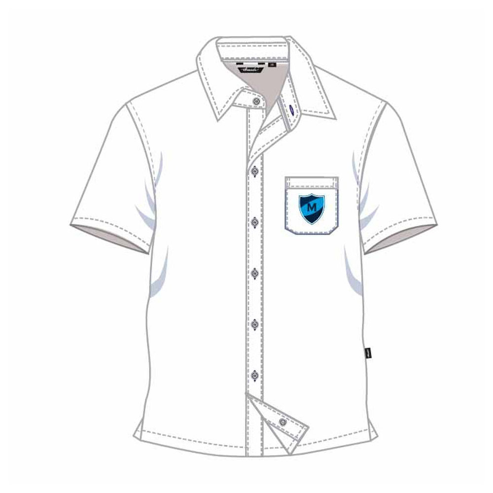Boys Short Sleeve Shirt - White - Years 10-13 - GEMS Metropole School - Motor City