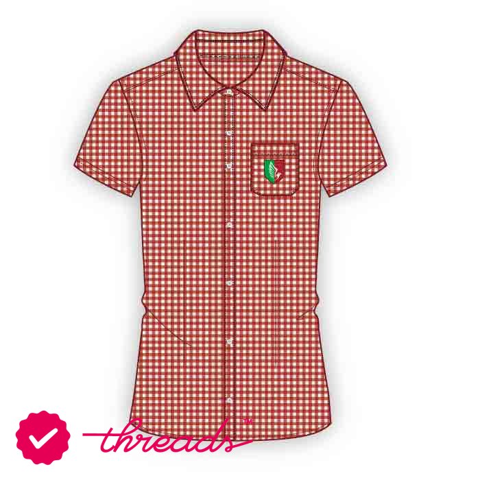 Short Sleeve Blouse - Checked - Grade 1-6 - GEMS Al Barsha National School