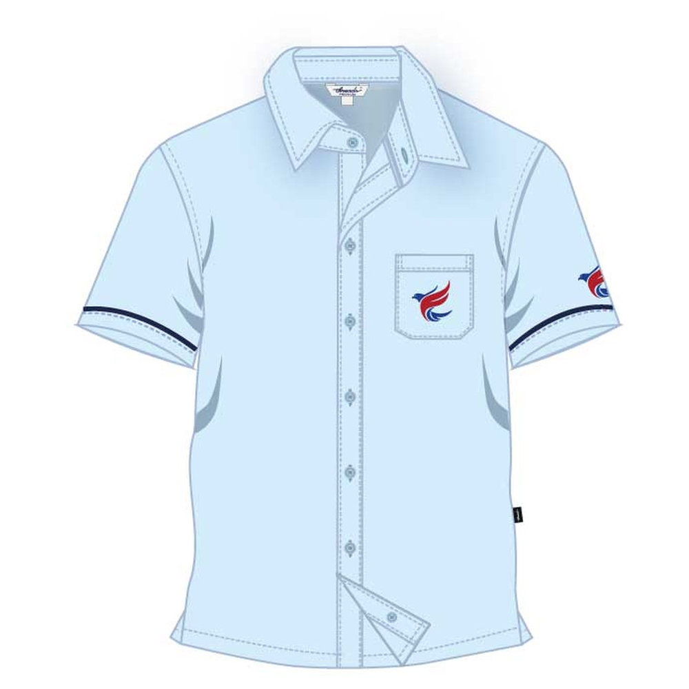 Boys Short Sleeve Shirt - Light Blue - Grades 6-12 - GEMS Al Khaleej International School