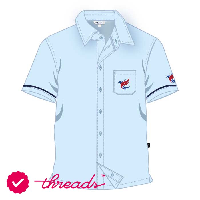 Boys Short Sleeve Shirt - Light Blue - Grades 6-12 - GEMS Al Khaleej International School