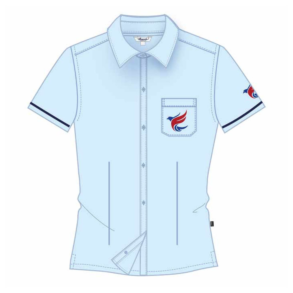 Girls SS Blouse - Light Blue - Grade 6-12 - GEMS Al Khaleej International School