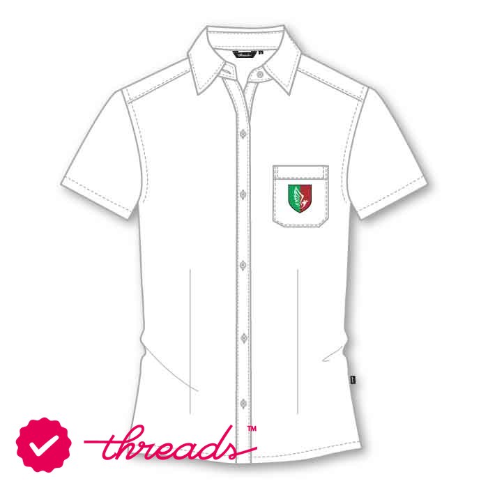 Girls SS Blouse - White - Grade 12-13 - GEMS Al Barsha National School