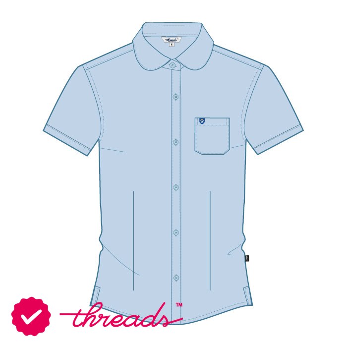 SS Blouse - Light Blue - Grade 1-4 - GEMS Wellington International School - Dubai