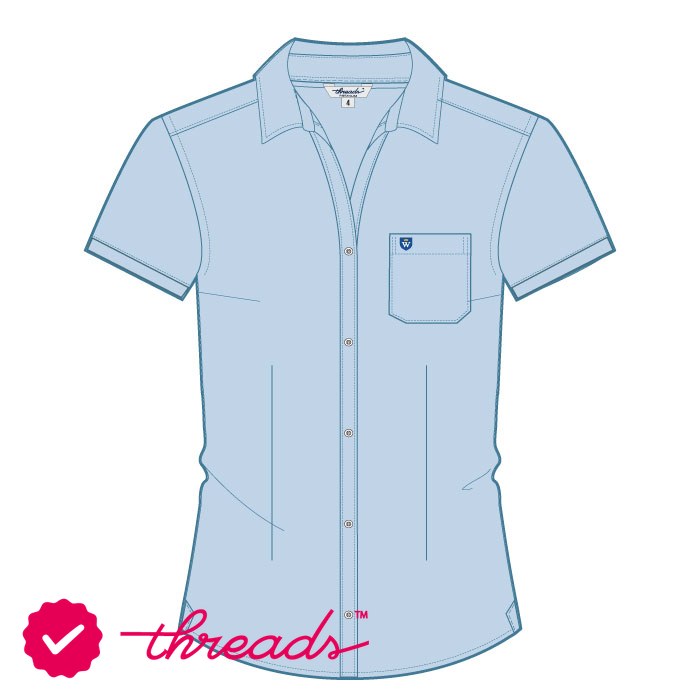 SS Blouse - Light Blue - Grade 5-11 - GEMS Wellington International School - Dubai