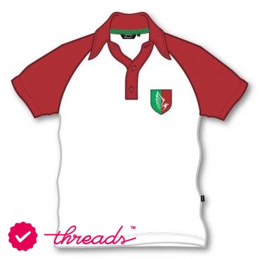 Boys Kindergarten Polo Shirt - White Red - GEMS Al Barsha National School