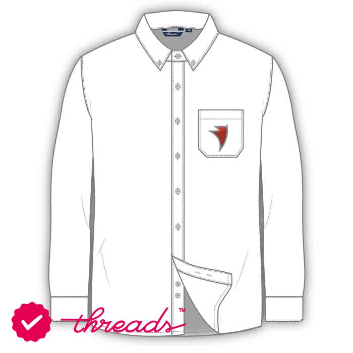 Boys Full Sleeve Shirt - White - Grades 5-12 - GEMS Legacy School - Dubai