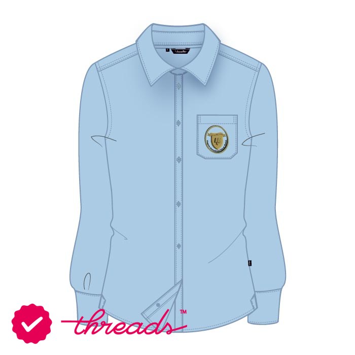 Wesgreen International School - Fs Blouse L.Blue Gr7-9