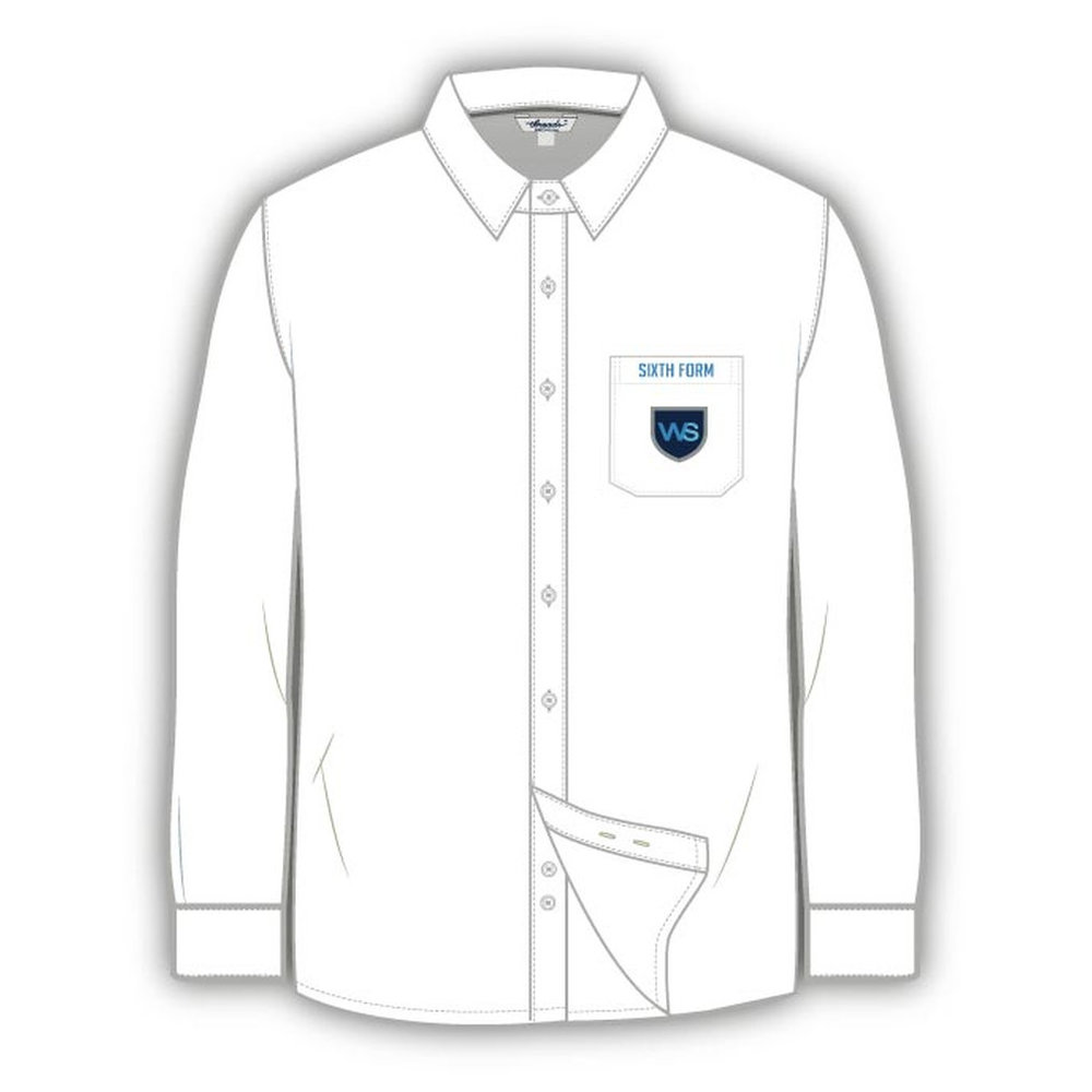 Boys Full Sleeve Shirt - White - Grades 12-13 - GEMS Westminster School - Sharjah