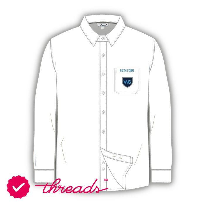 Boys Full Sleeve Shirt - White - Grades 12-13 - The Westminster School - Dubai