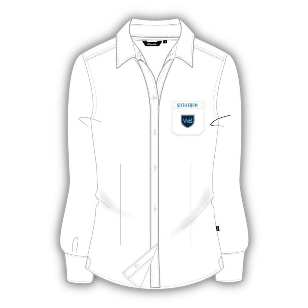 Girls Full Sleeve Blouse - White - Grades 12-13 - GEMS Westminster School - Ras Al Khaimah