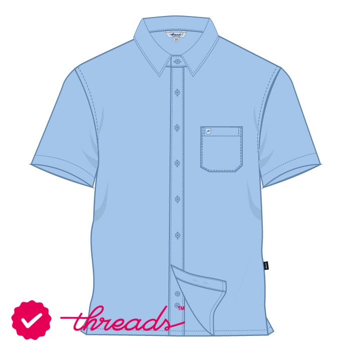 Boys Short Sleeve Shirt - Light Blue - Years 7-11 - GEMS FirstPoint School