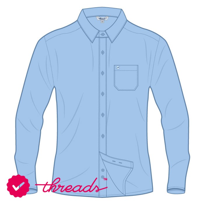 Boys Full Sleeve Shirt - Light Blue - Years 7-11 - GEMS FirstPoint School