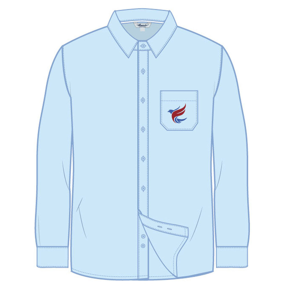 Boys Full Sleeve Shirt - Light Blue - Grades 6-12 - GEMS Al Khaleej International School