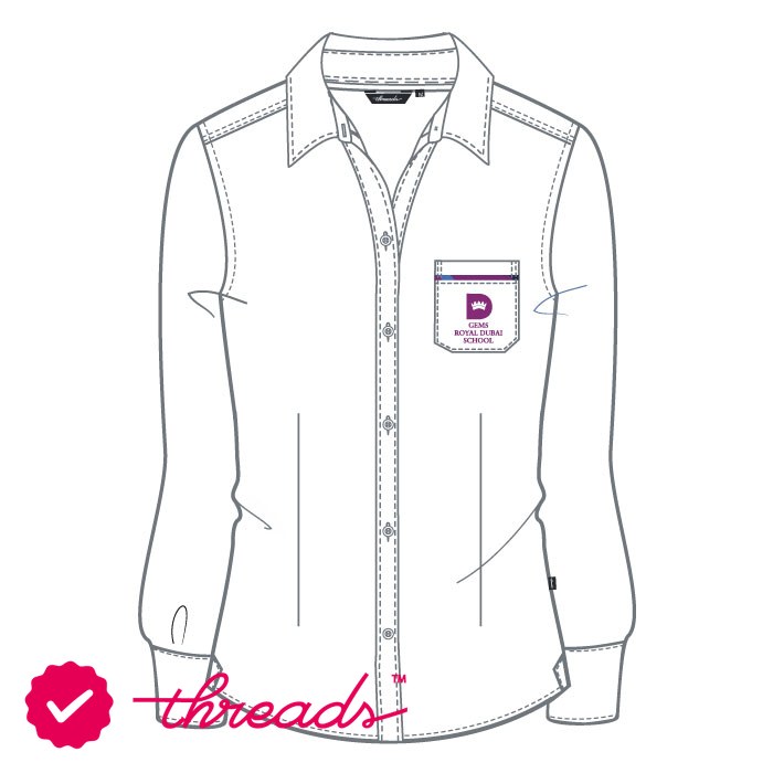 Girls FS Blouse - White - Grades 7-11 - GEMS Royal Dubai School