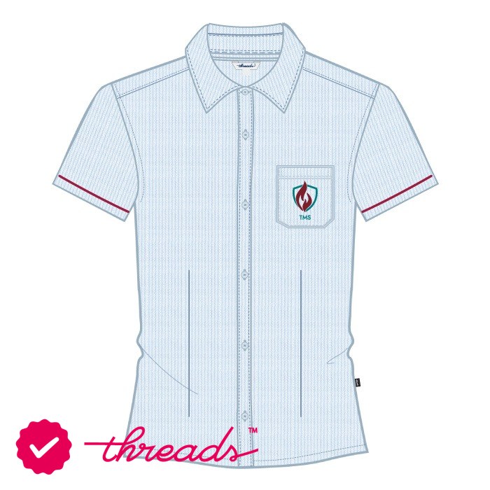Girls Blouse - Lt Blue - G6-G12 - The Millennium School - Dubai