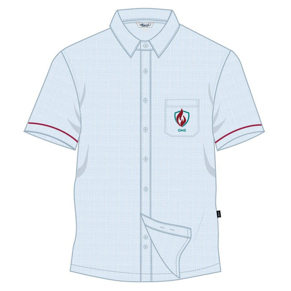 Boys Short Sleeve Shirt - Light Blue - Grades 1-12 - GEMS Millennium School - Sharjah