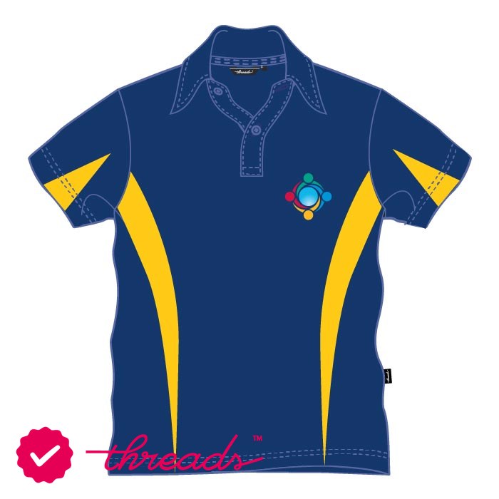 Unisex Polo Shirt Core - Navy Yellow - GEMS World Academy - Abu Dhabi