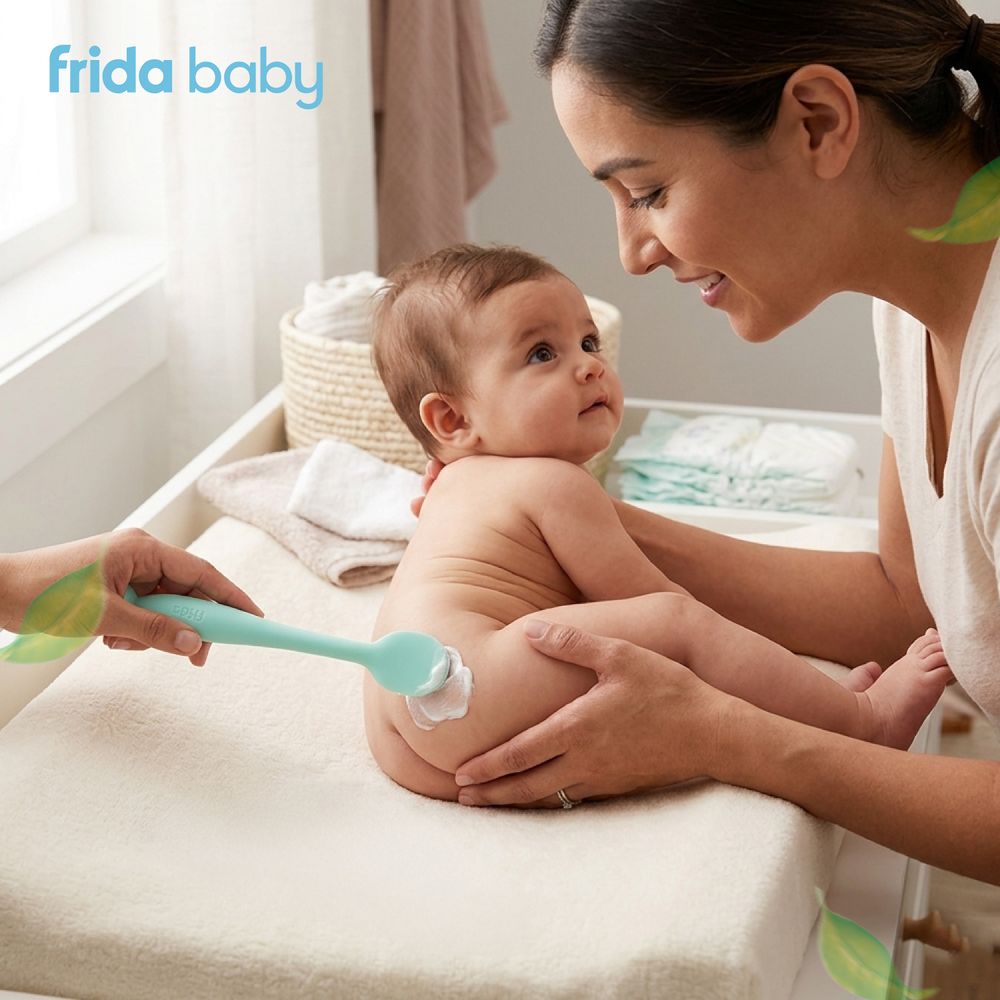 فرايدابيبي - أداة سيليكون لتوزيع كريم الحفاضات - أزرق