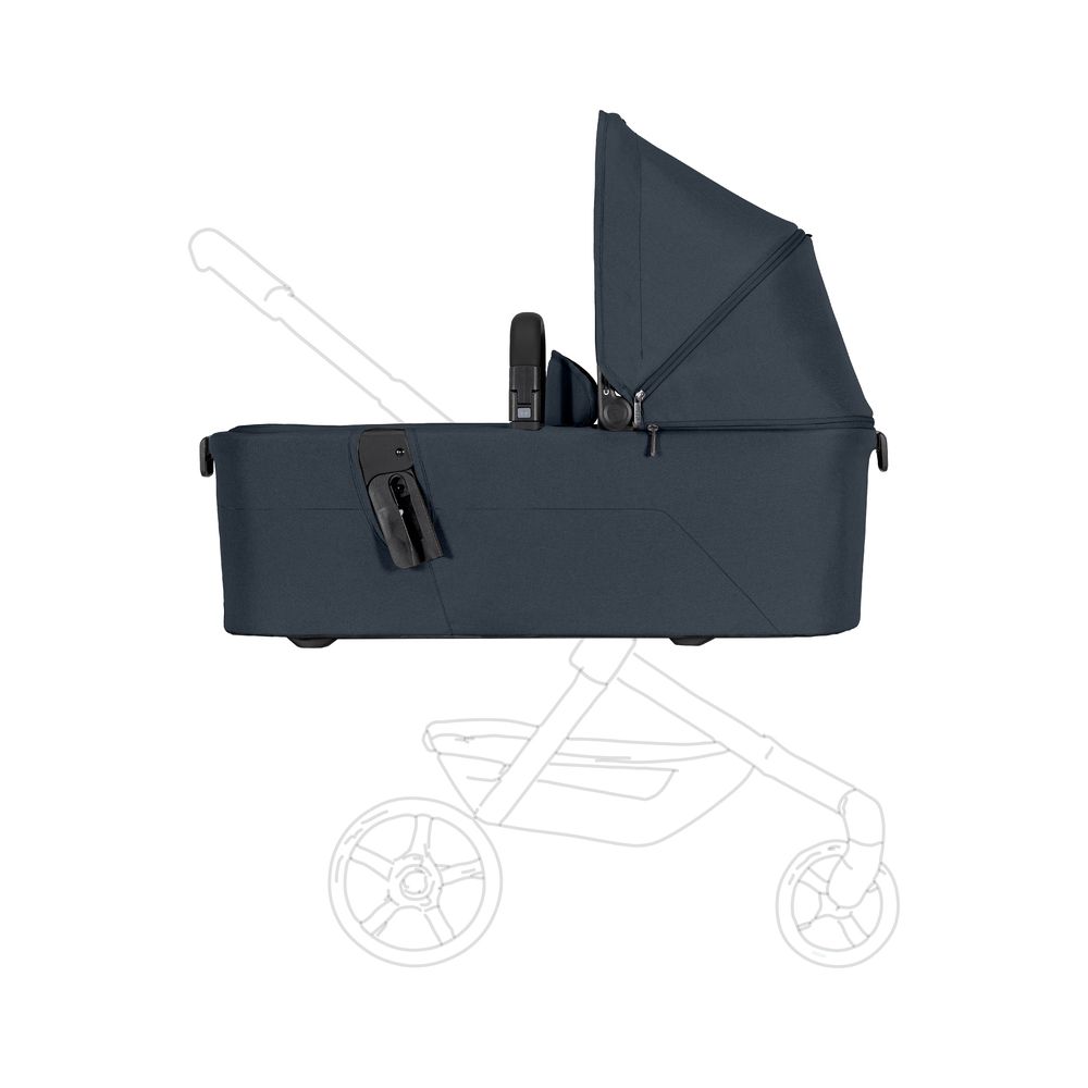 Joolz - Aer2 Compact And Lightweight Baby Cot - Self Standing Fold - Suitable For Newborns - Breathable Mattress - Navy Blue - 90x42x15 cm - 3.9 Kg