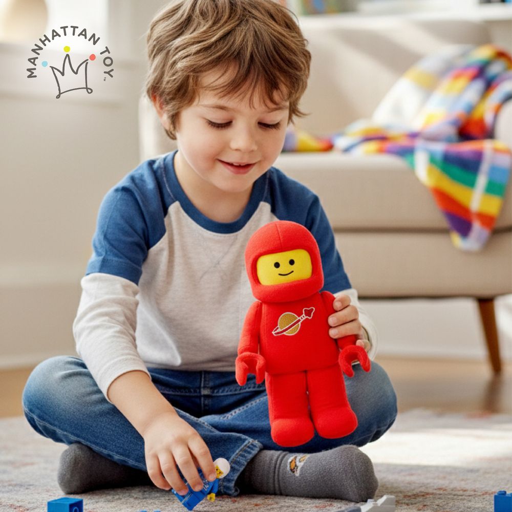 MANHATTAN TOY - Astronaut Mini Figure Plush Doll - Red - 34.3 cm