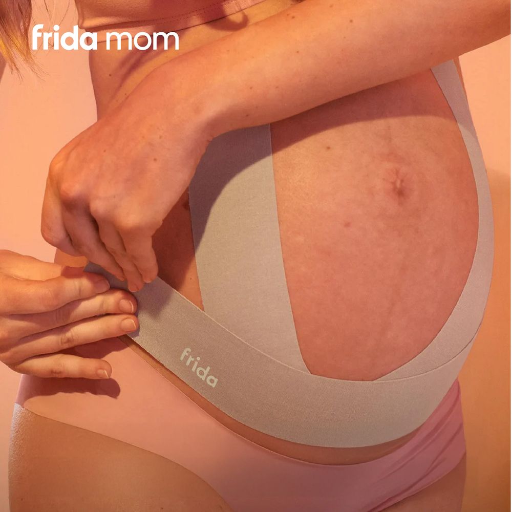 Frida Mom - Pregnancy Belly Band Kinesiology Tape - Grey