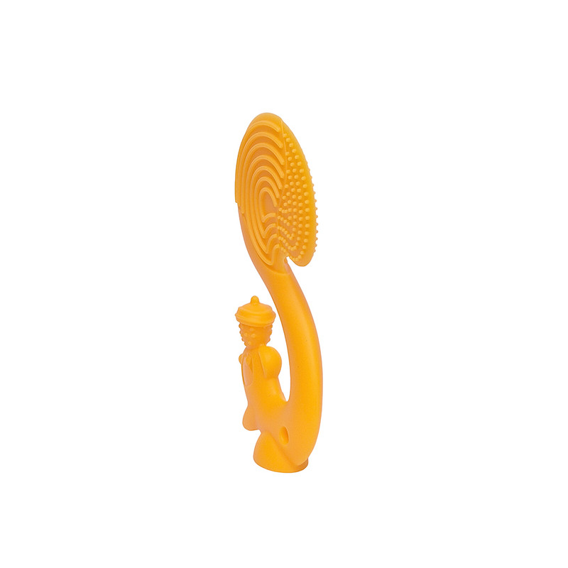 Mombella - Baby Teether Toy - Squirrel - Orange