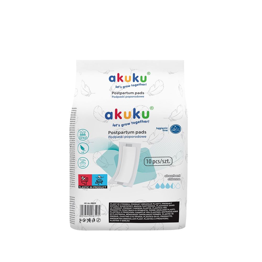Akuku - Postpartum Pads - Pack of 10