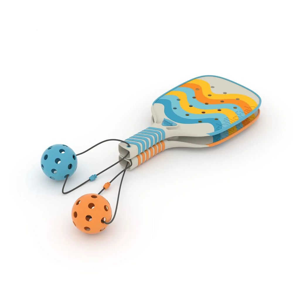 Chillafish - Pickli Sun Yellow Beach Pickleball Racket Set