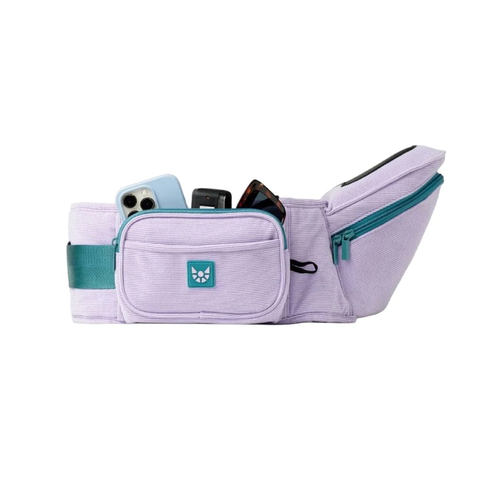 Hackerlily - Ergonomic Hip Seat Baby Carrier - Purple/Teal
