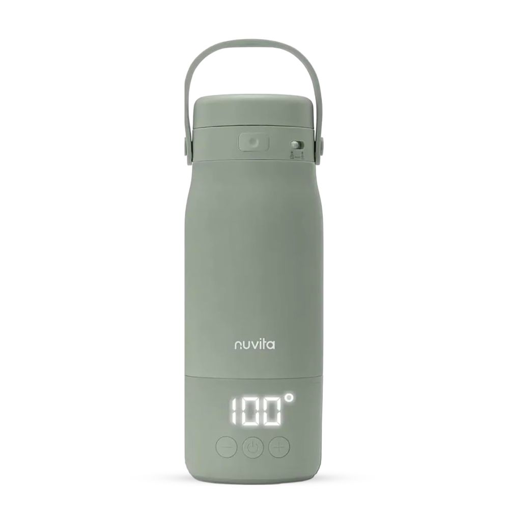 Nuvita - Rechargeable Travel Kettle And Baby Bottle Warmer - Sage Green - 500 ml