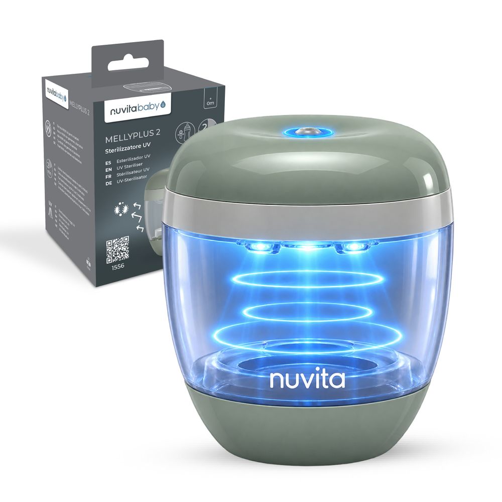 Nuvita - Portable Baby Pacifiers UV Steriliser - Sage Green