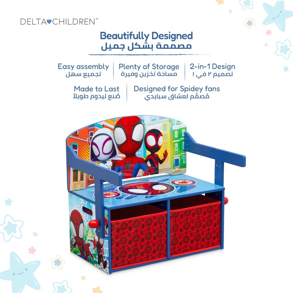 Delta Children - Activity Bench Set - Spidey & Friends