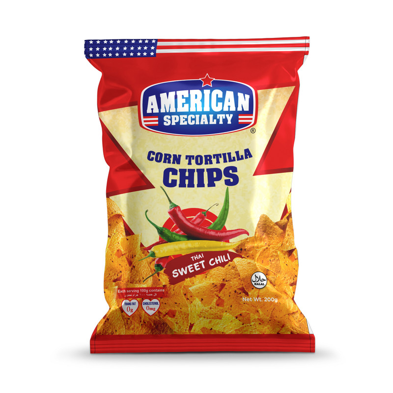American Specialty - Corn Tortilla Chips - Thai Sweet Chili - 200 gm