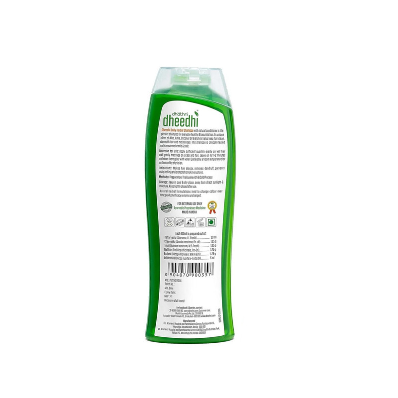 Dhathri - Dheedhi Daily Herbal Shampoo - 100 ml