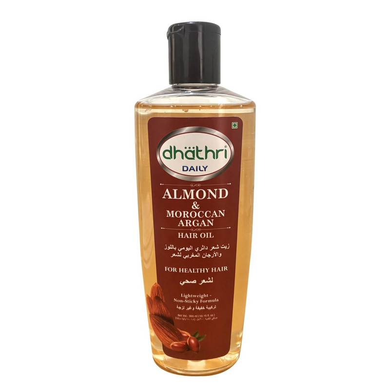 Dhathri - Almond & Moroccan Argan Hair Oil - 300 ml