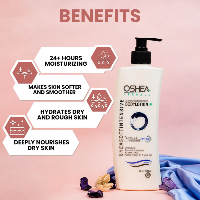 Oshea Herbals - 24Hour+ Whitening Body Lotion Spf 15 400ml